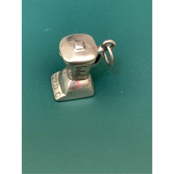 .925 Blender Sterling Silver Jewelry Charm #cook #smoothie - Picture 3 of 4